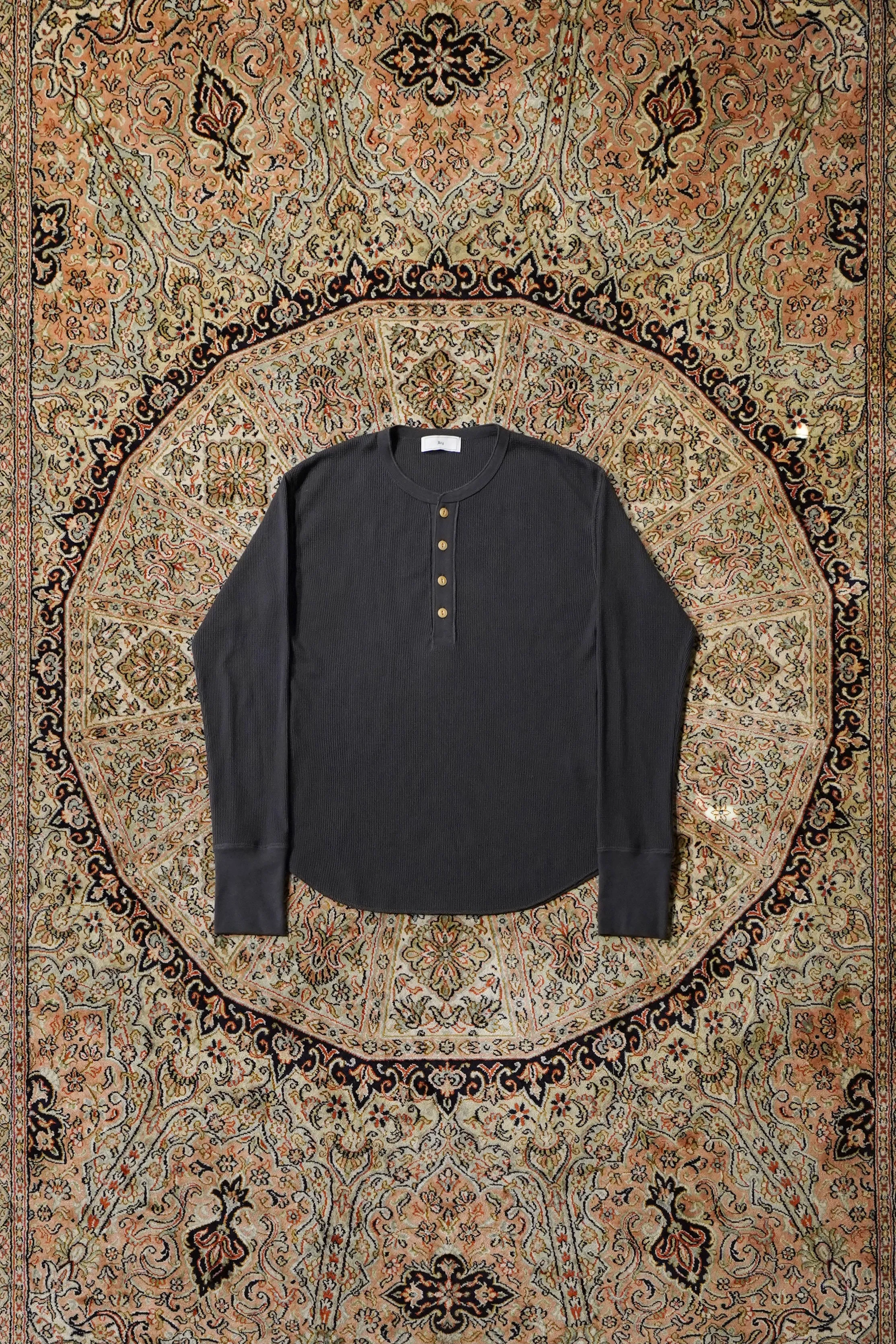 4B TIGHT WAFFLE LS (CHARCOAL)(EXCLUSIVE)