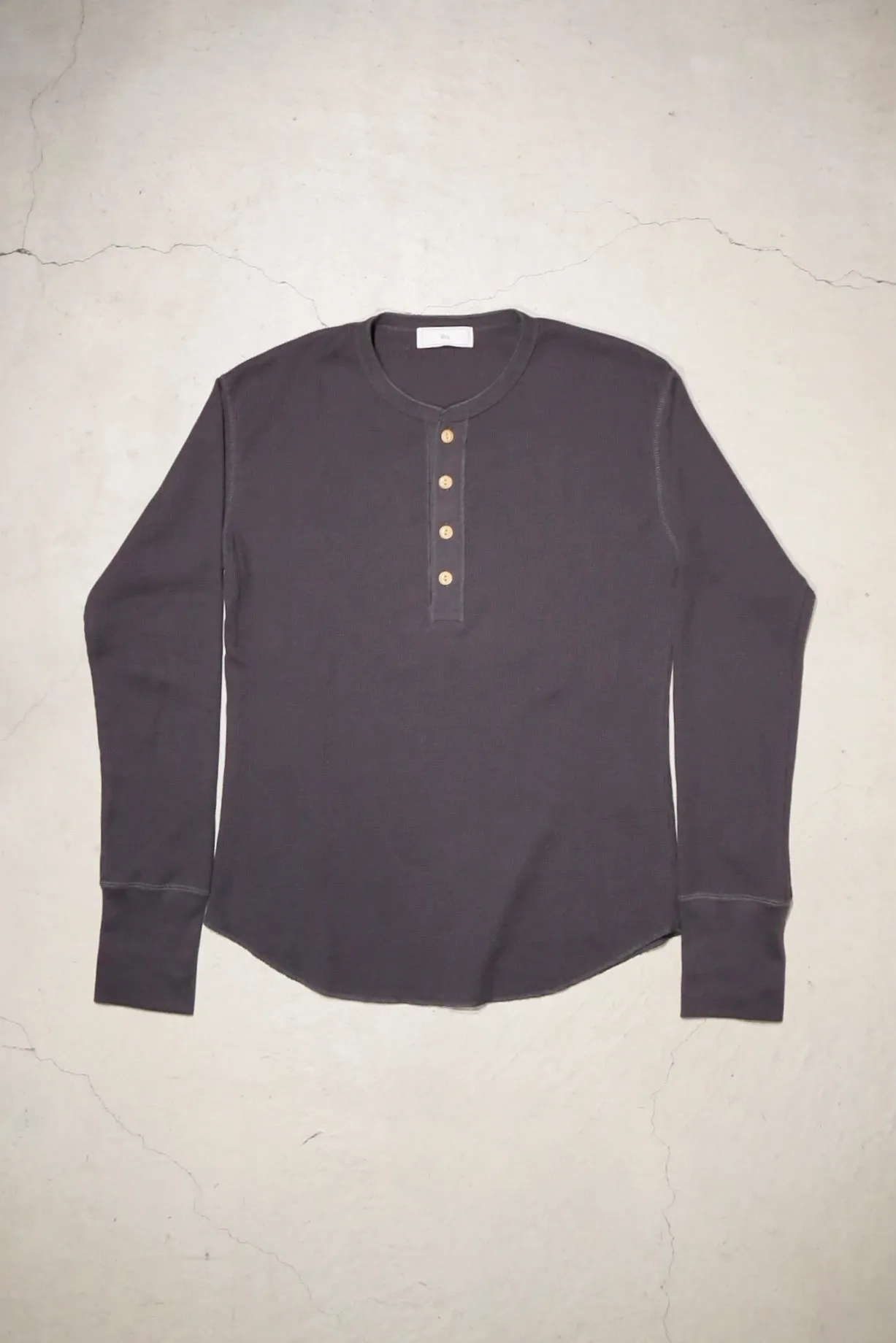 4B TIGHT WAFFLE LS (CHARCOAL)(EXCLUSIVE)