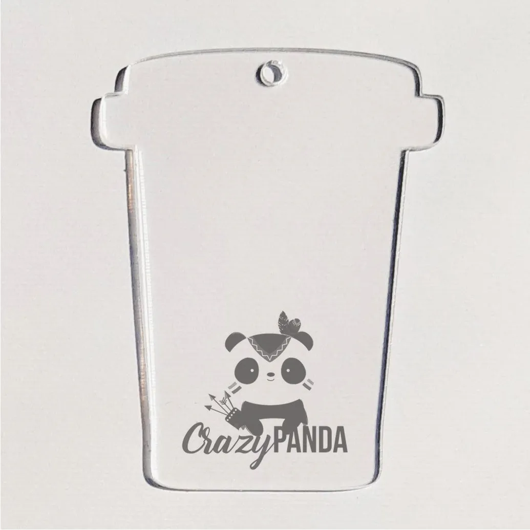 Acrylic Blank Clear To Go Cup 70x55