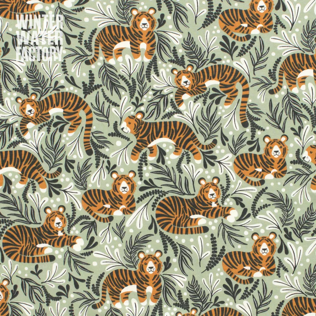 Alna Baby Dress, Dreaming Tigers Green
