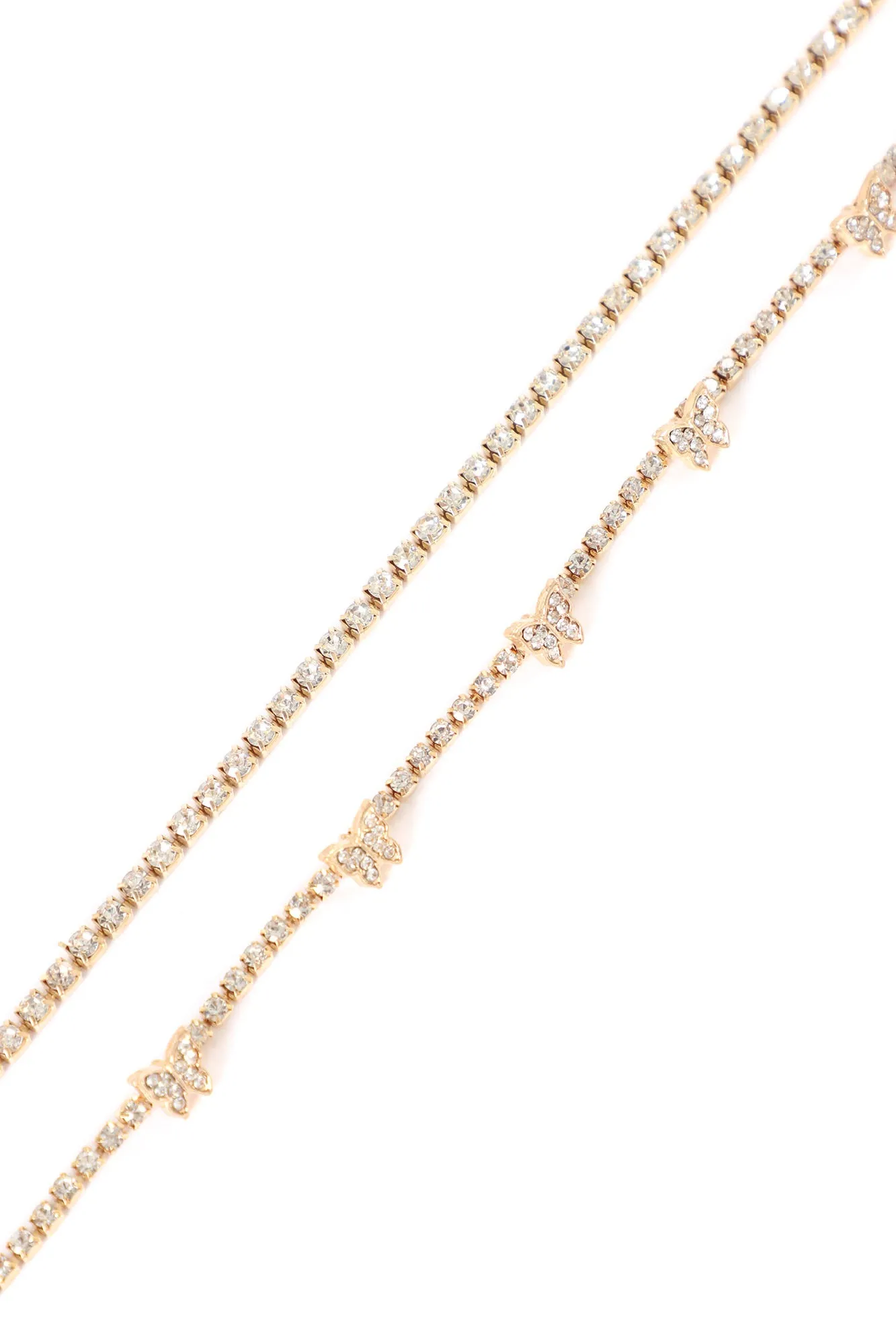 Beautiful Butterfly Ankle Set - Gold