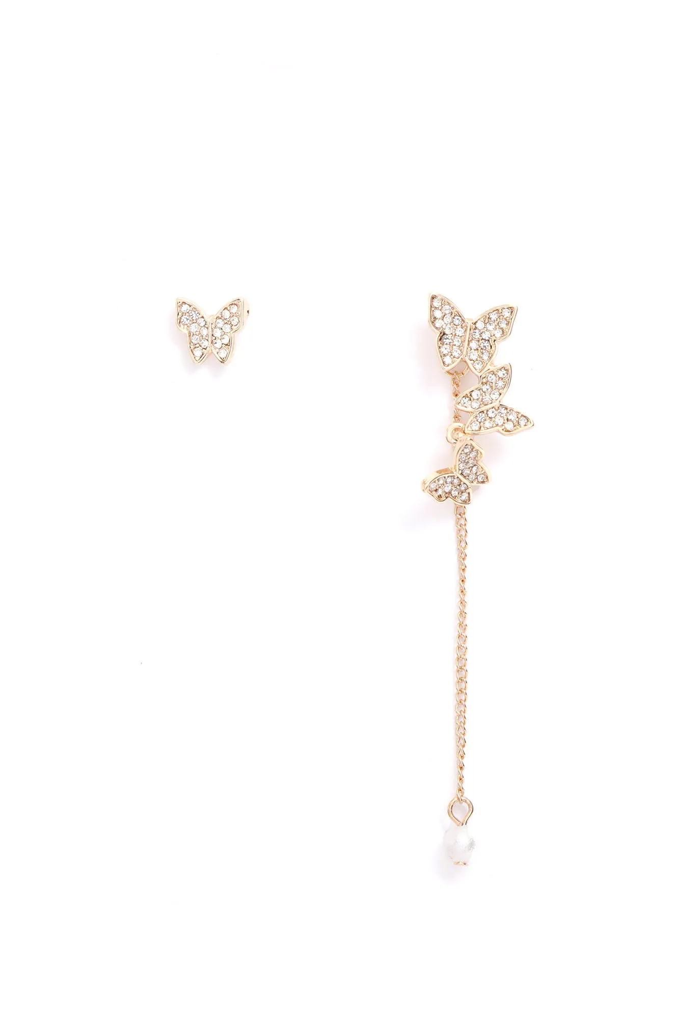 Beautiful Butterfly Ear Cuff - Gold