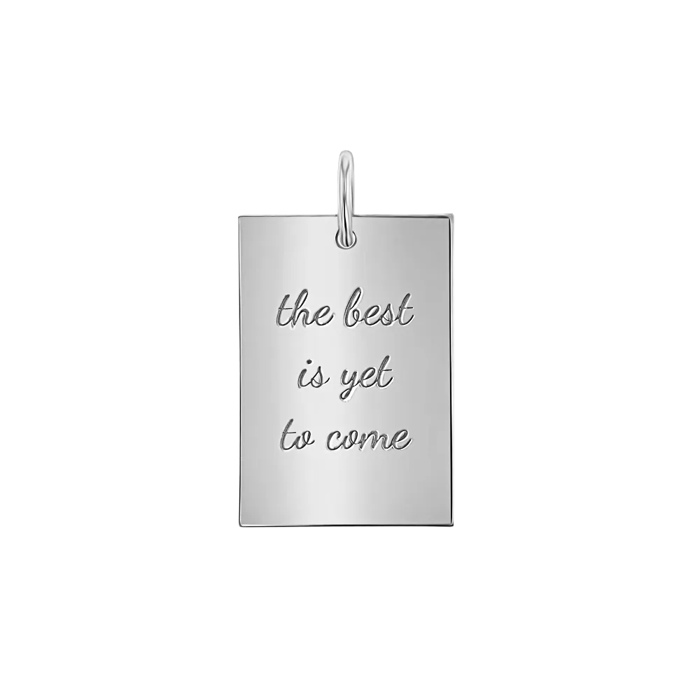 Custom Inspire Rectangle Charm