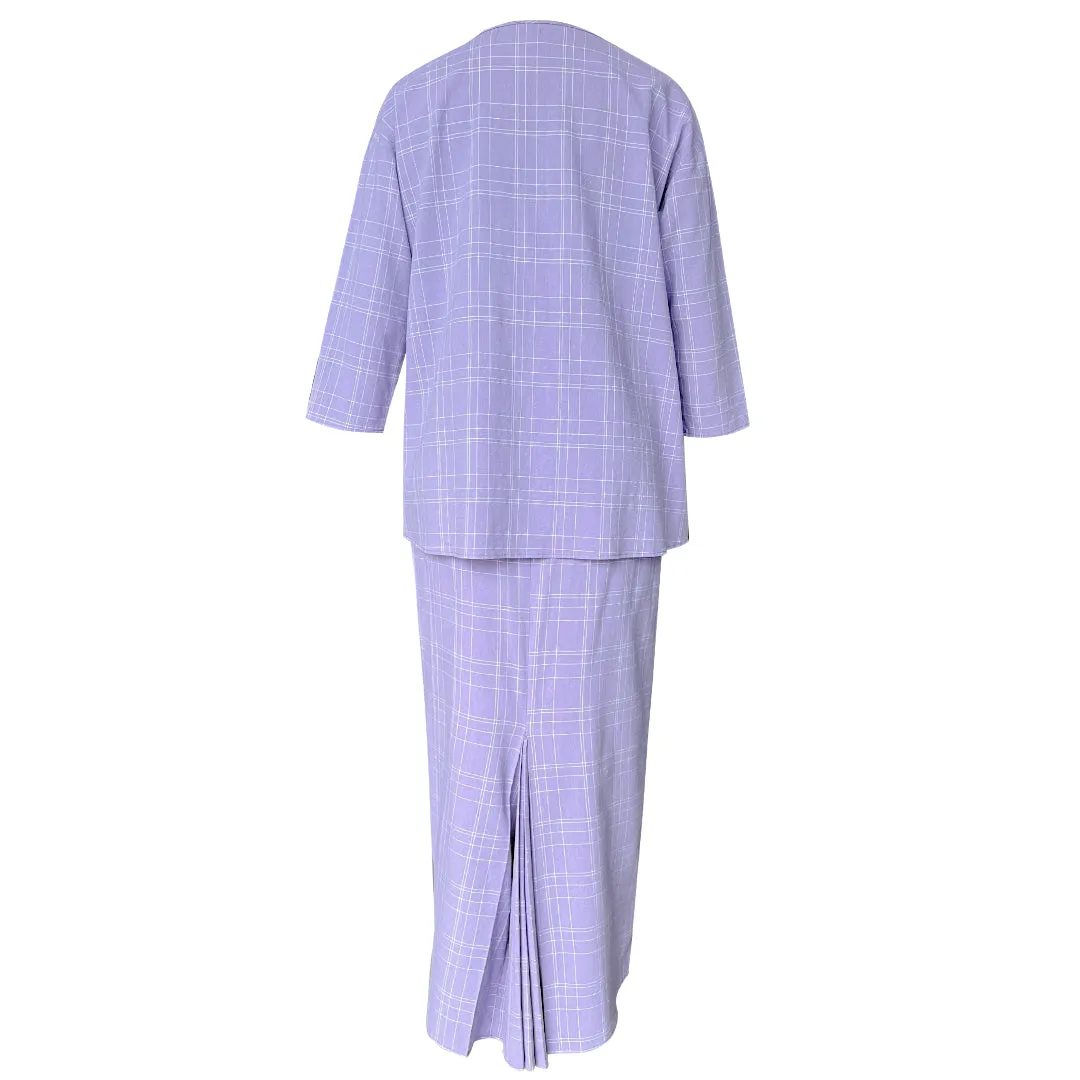 Danni Kurung Set - Lilac Check