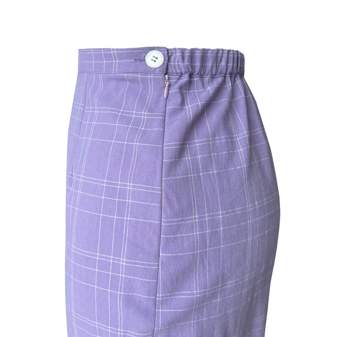 Danni Kurung Set - Lilac Check
