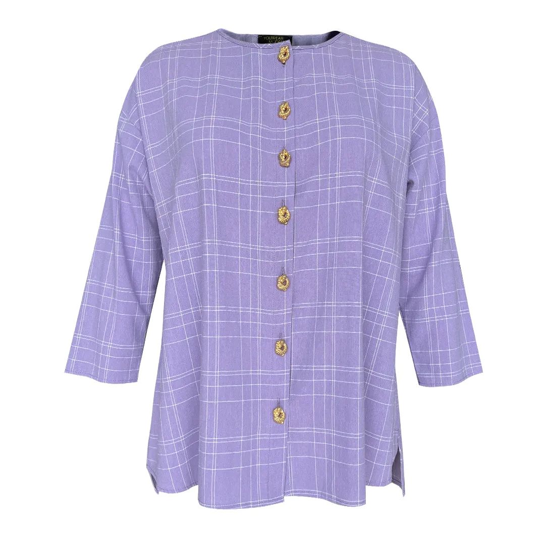 Danni Kurung Set - Lilac Check