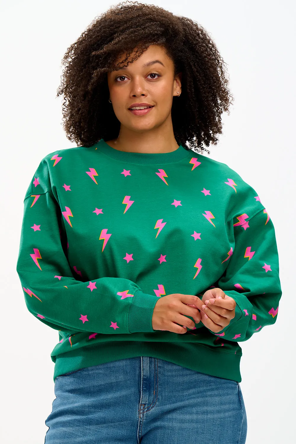 Eadie Sweatshirt - Star Lightning Green