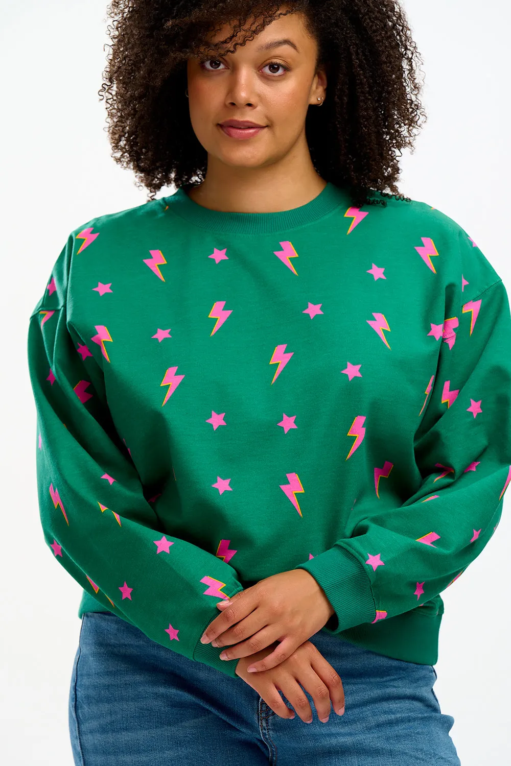 Eadie Sweatshirt - Star Lightning Green