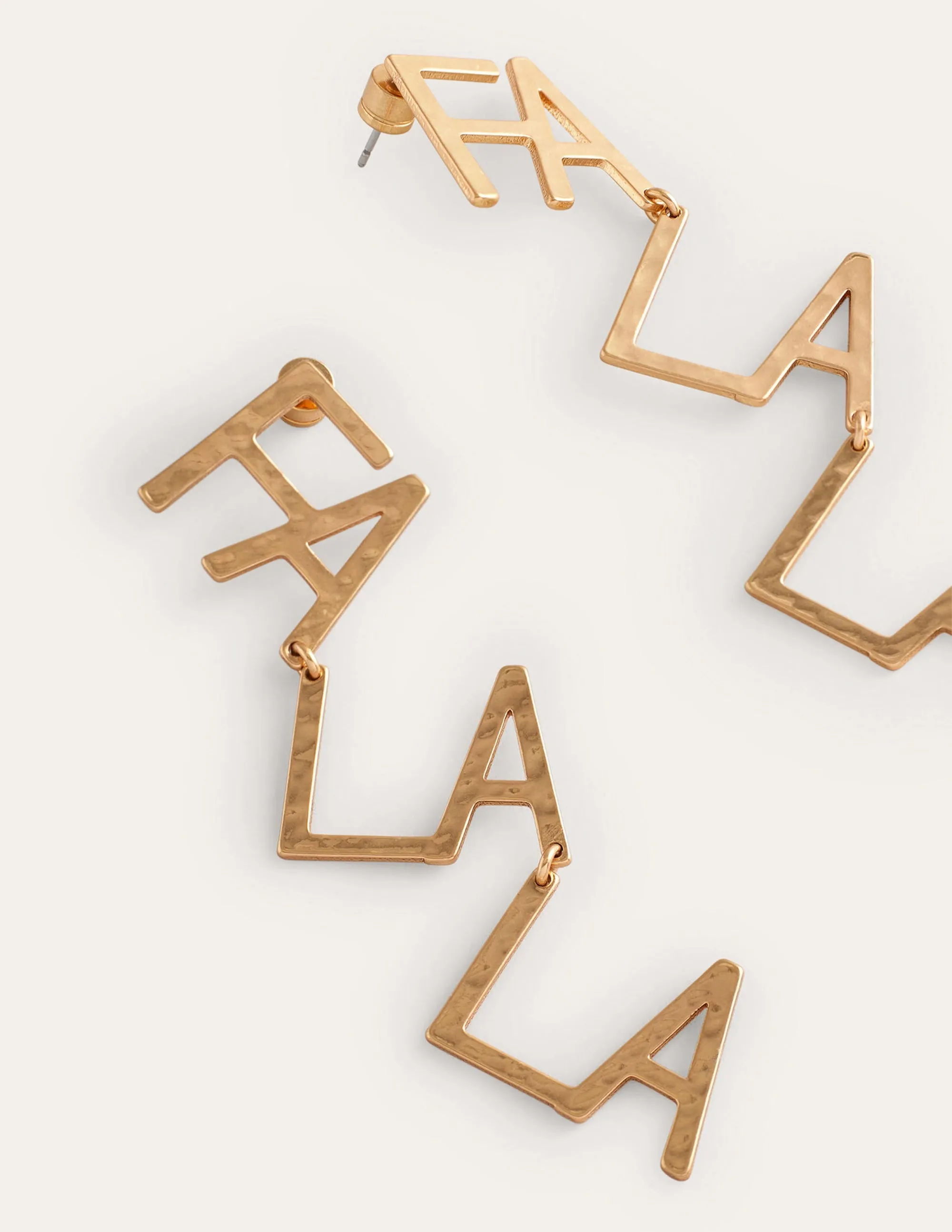 Festive Stamp Earrings-Fa La La