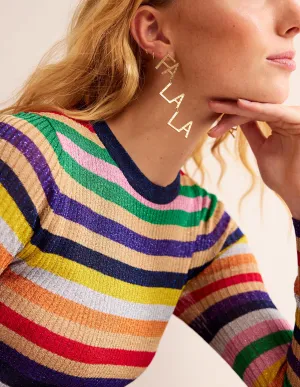 Festive Stamp Earrings-Fa La La