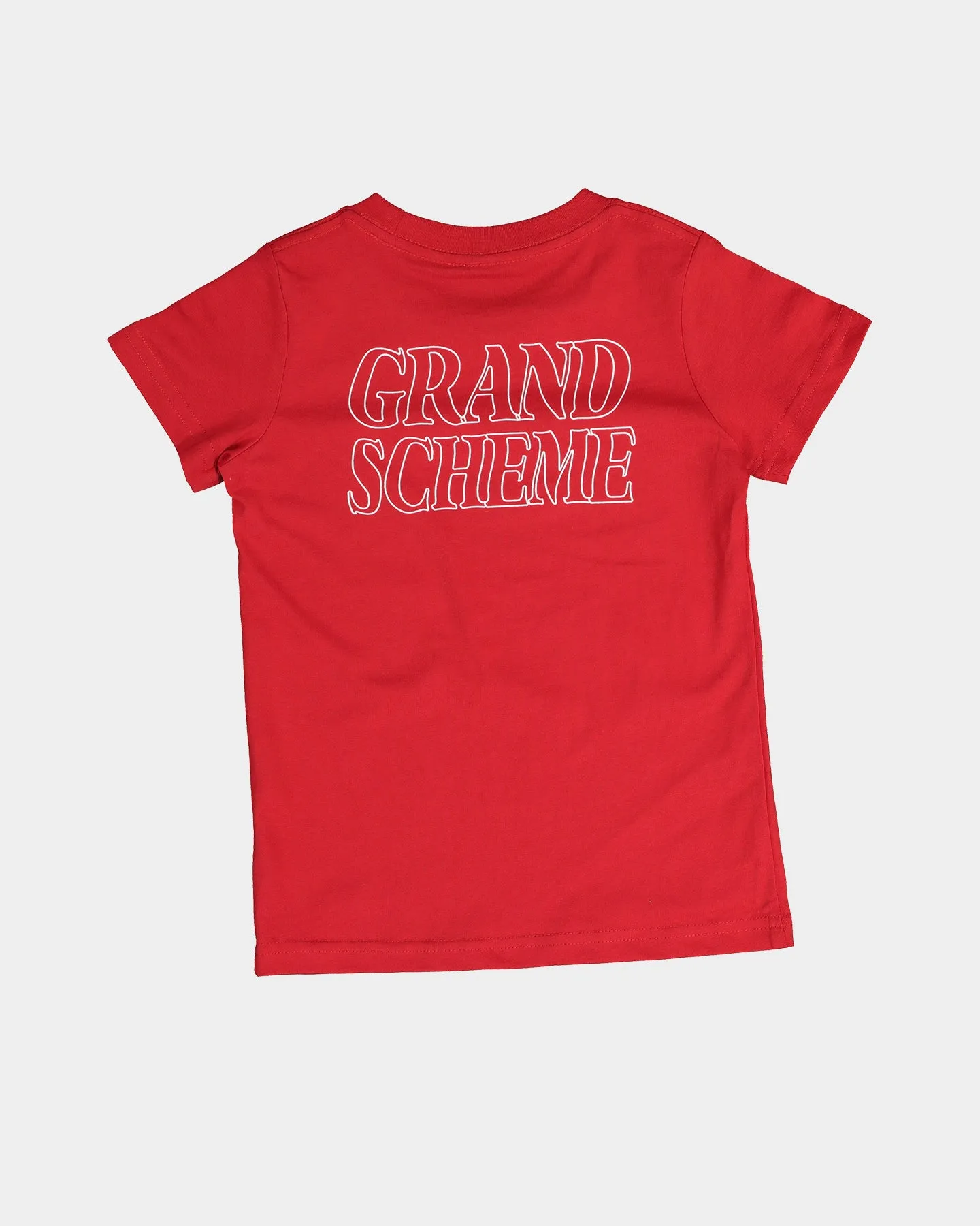 Grand Scheme Kid's Smile Short Sleeve T-Shirt Red