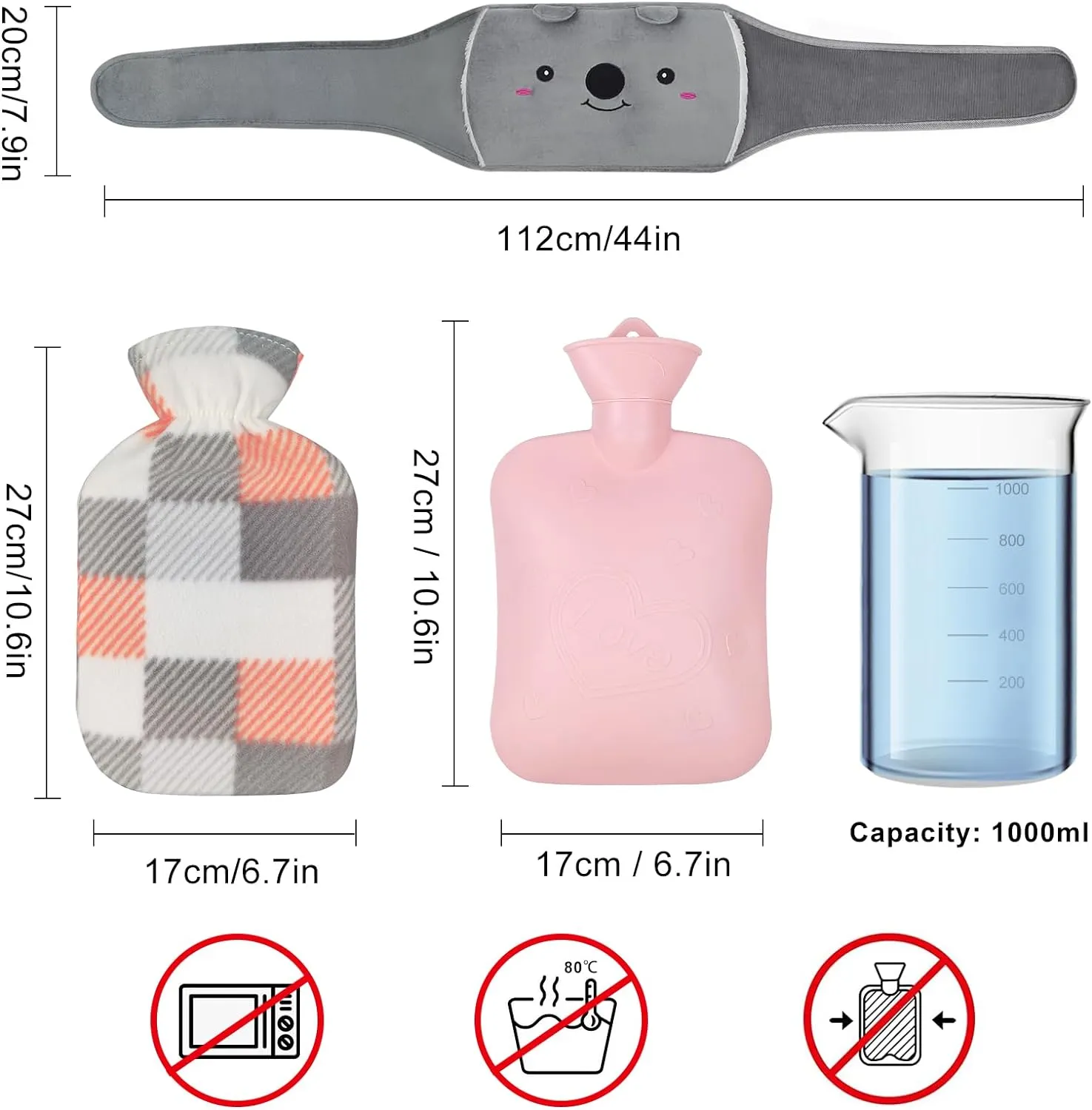 Kerstverkoop 49% UITPluche Navulbare Warm Waterfles Riem