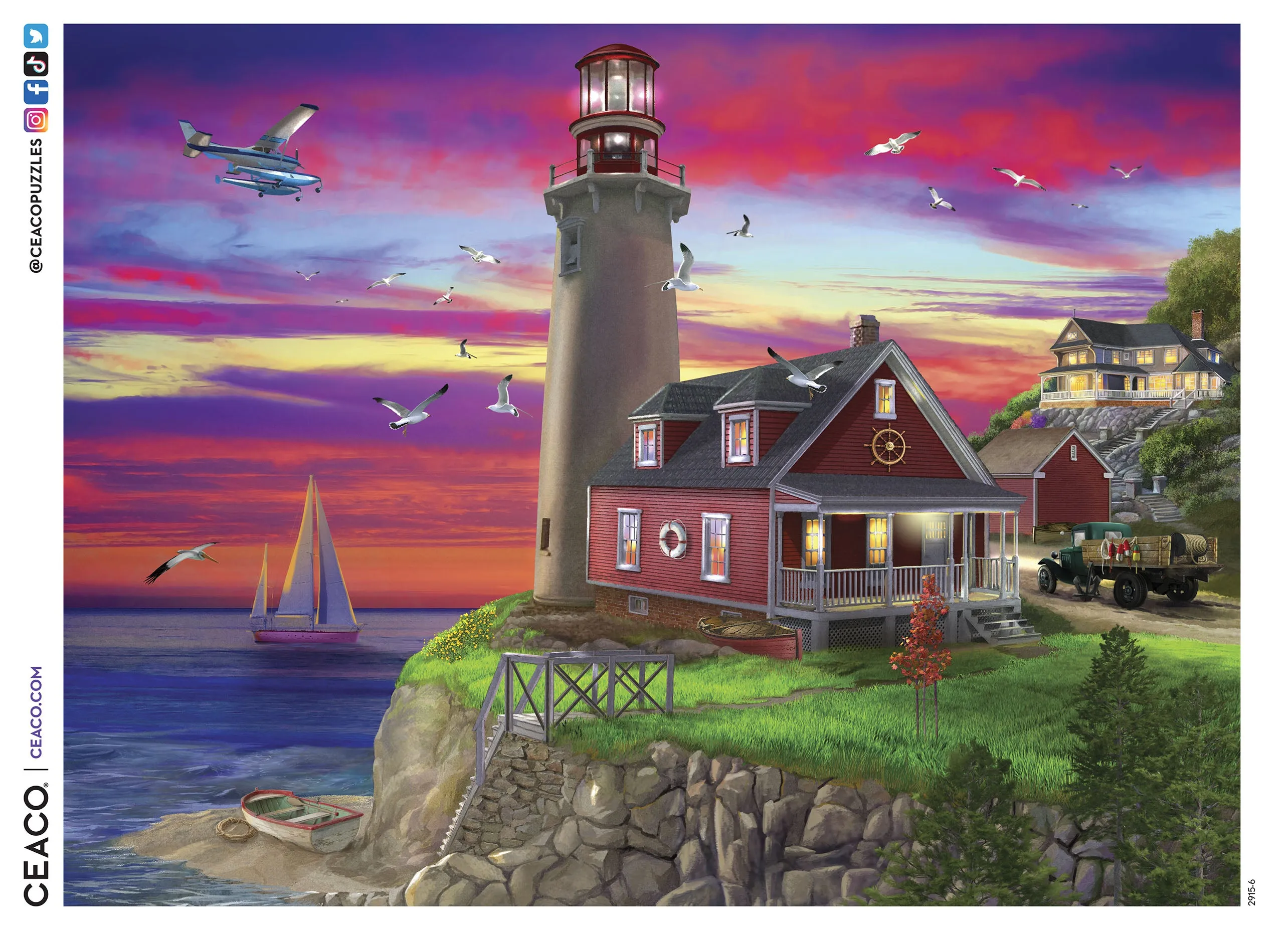Lighthouse Point - 750 Piece Puzzle