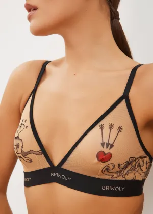 Rabbit Cupless Bra - Unique, Hypoallergenic, Alluring
