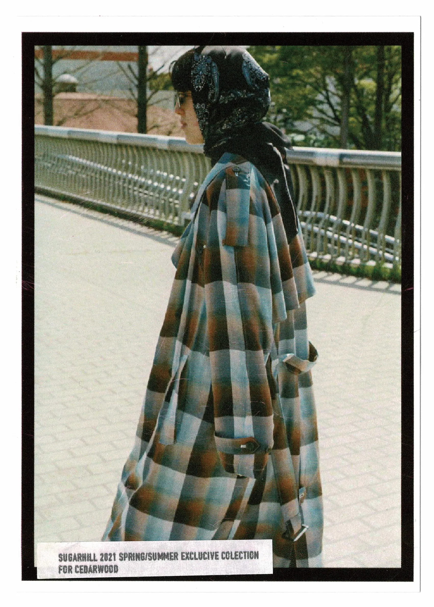 SUGARHILL OMBRE TRENCH COAT (GREEN)(EXCLUSIVE)
