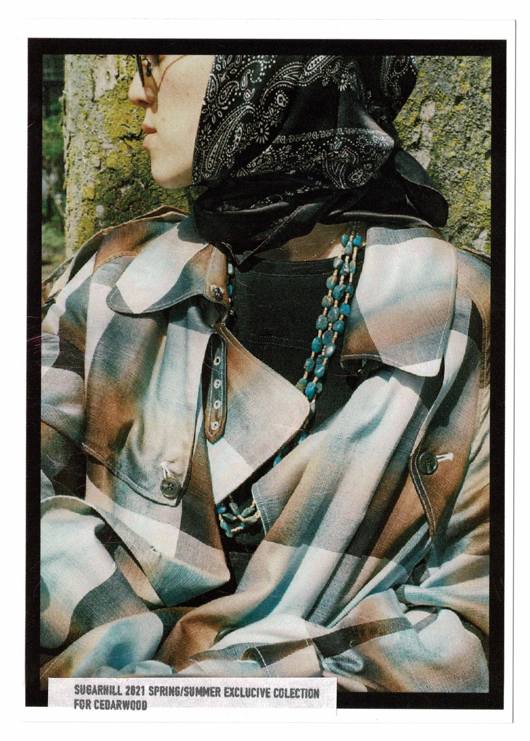 SUGARHILL OMBRE TRENCH COAT (GREEN)(EXCLUSIVE)