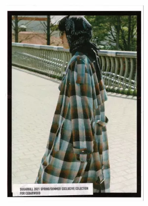 SUGARHILL OMBRE TRENCH COAT (GREEN)(EXCLUSIVE)