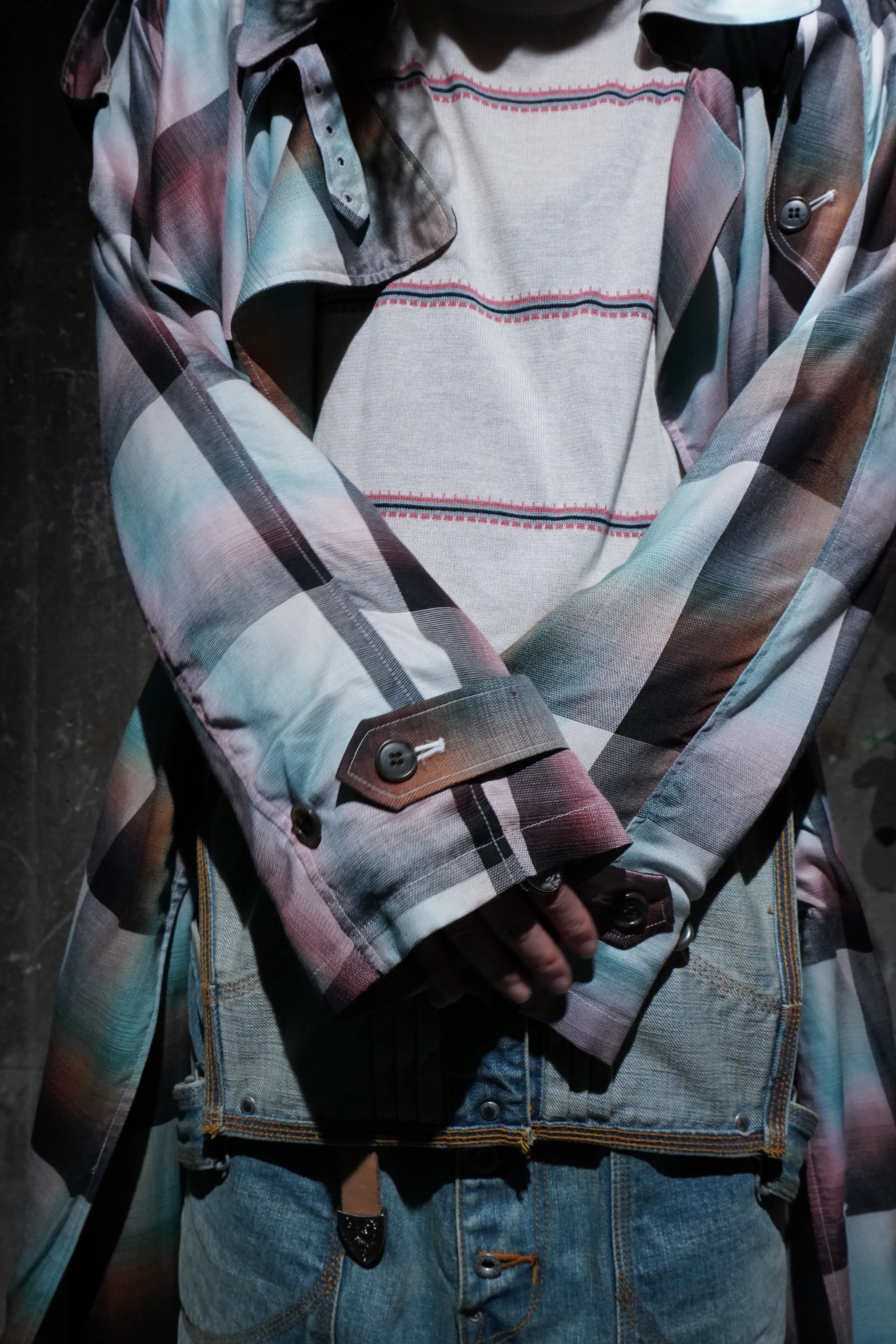 SUGARHILL OMBRE TRENCH COAT (PINK)(EXCLUSIVE)