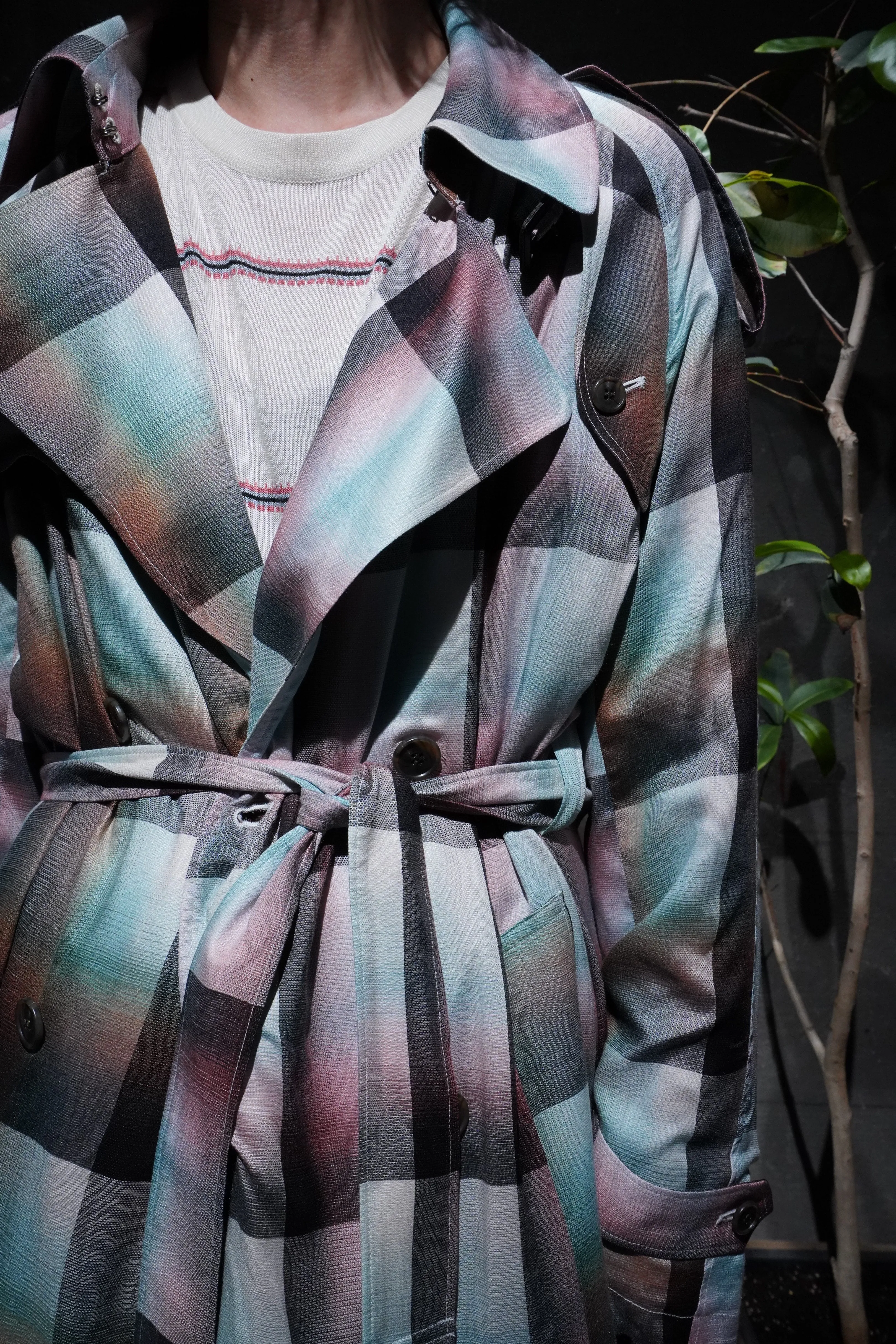 SUGARHILL OMBRE TRENCH COAT (PINK)(EXCLUSIVE)