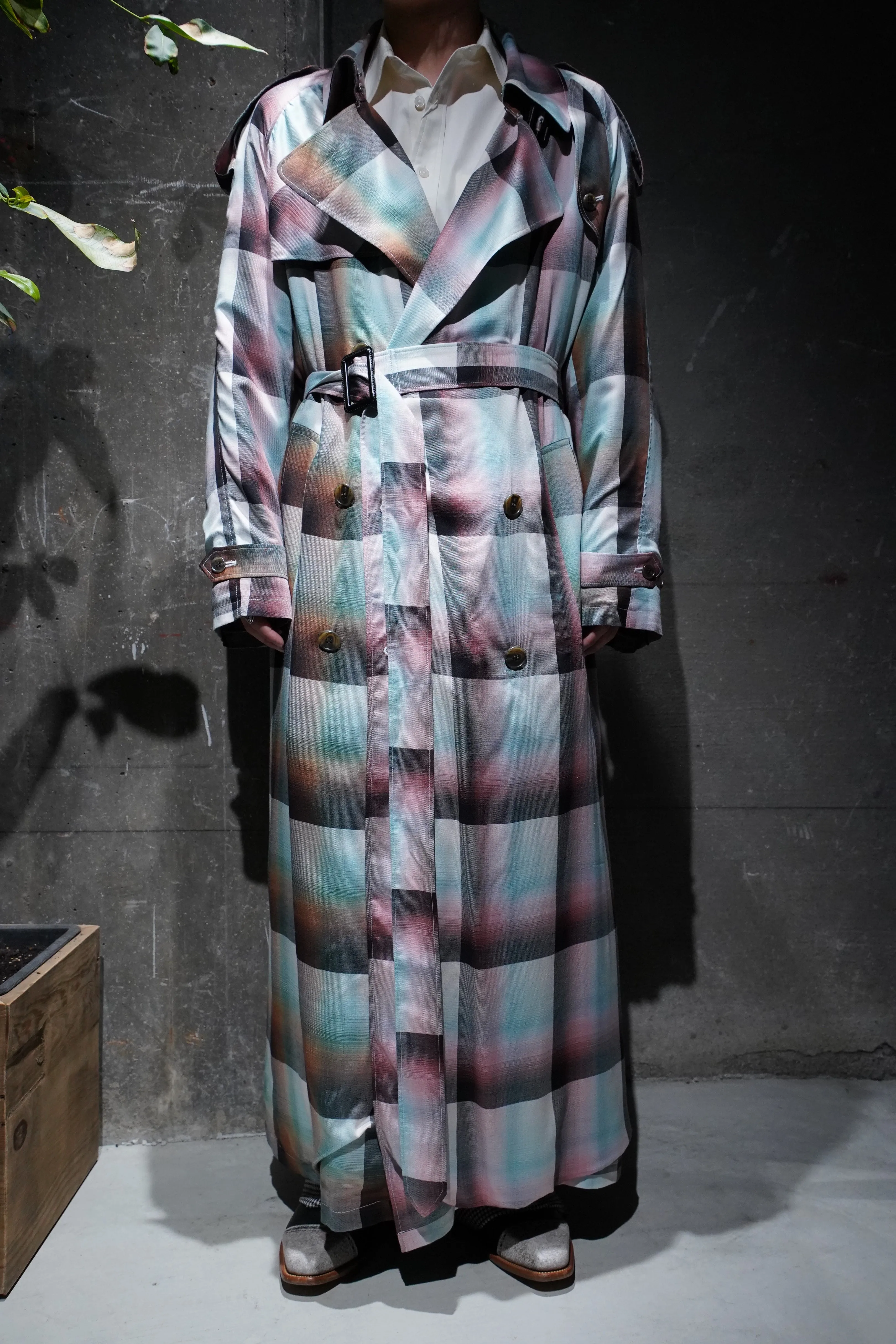 SUGARHILL OMBRE TRENCH COAT (PINK)(EXCLUSIVE)