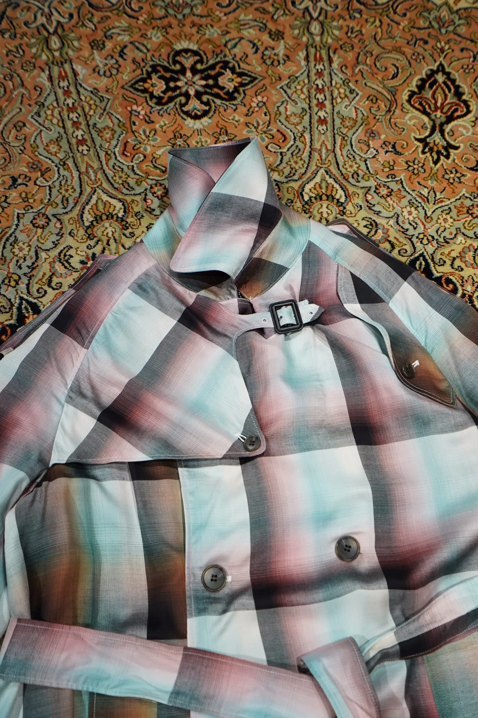 SUGARHILL OMBRE TRENCH COAT (PINK)(EXCLUSIVE)