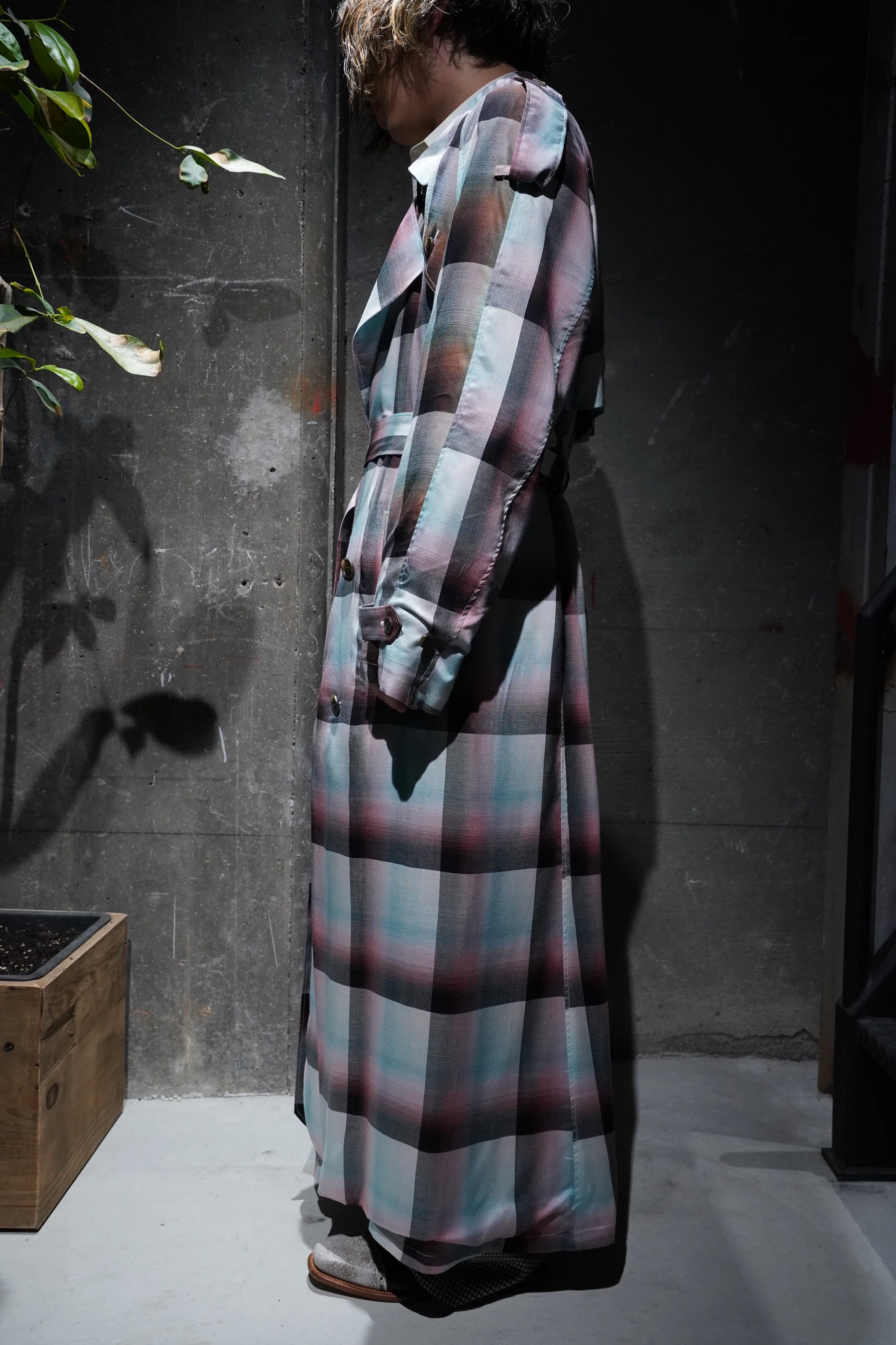 SUGARHILL OMBRE TRENCH COAT (PINK)(EXCLUSIVE)