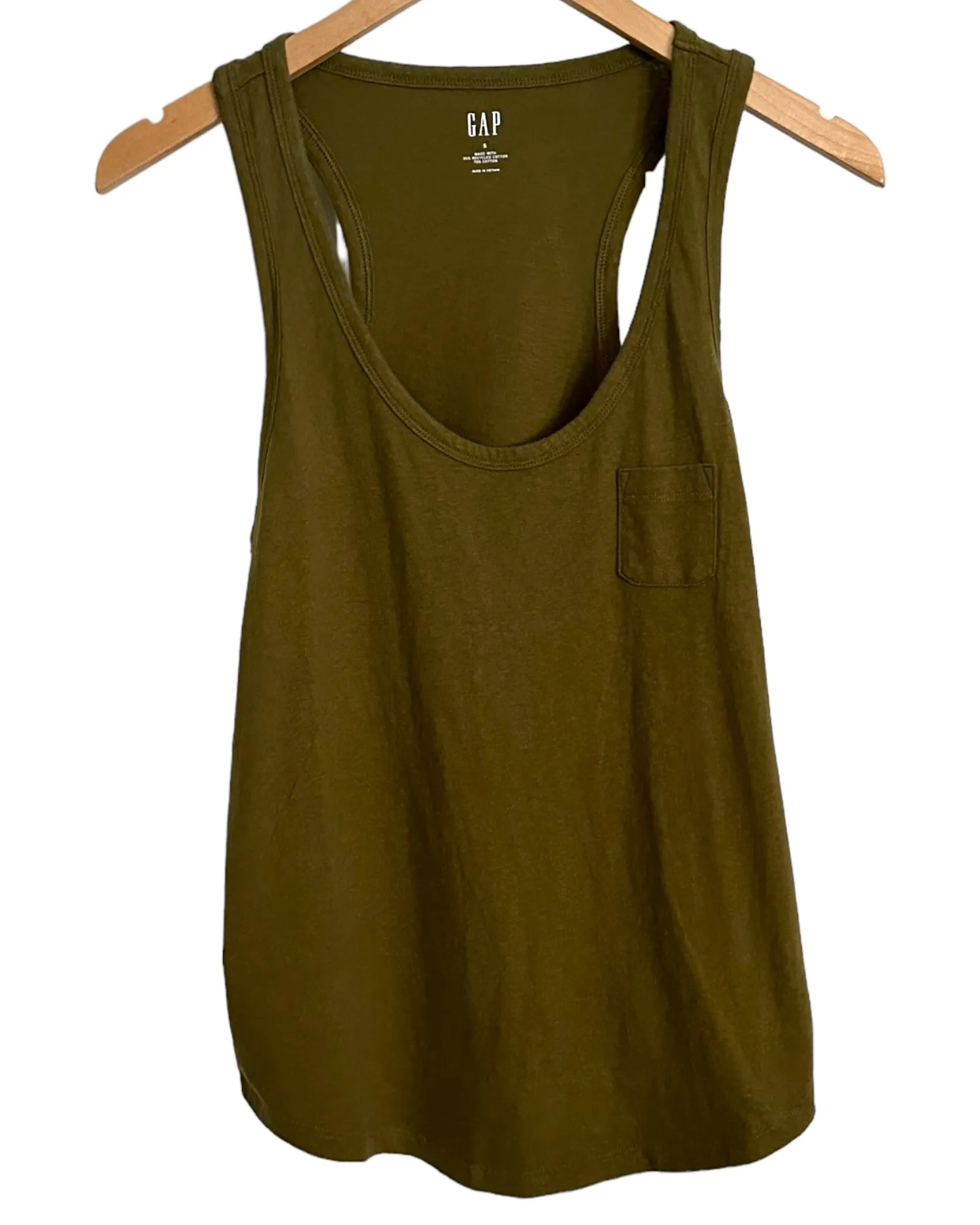 Warm Autumn Olive Green Racerback Tank Top